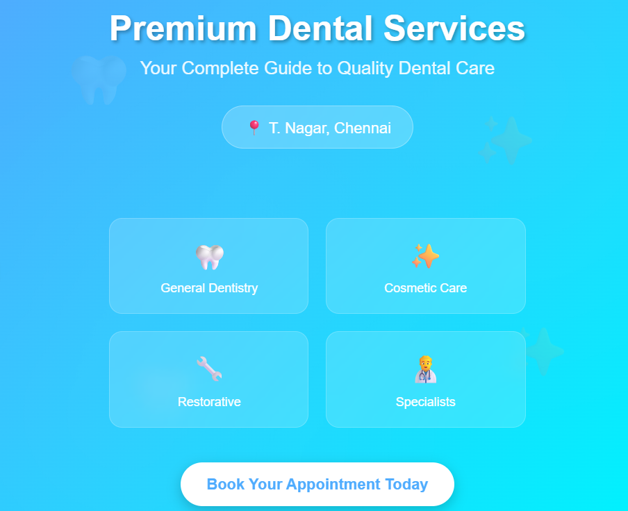 Dental Services in T Nagar
