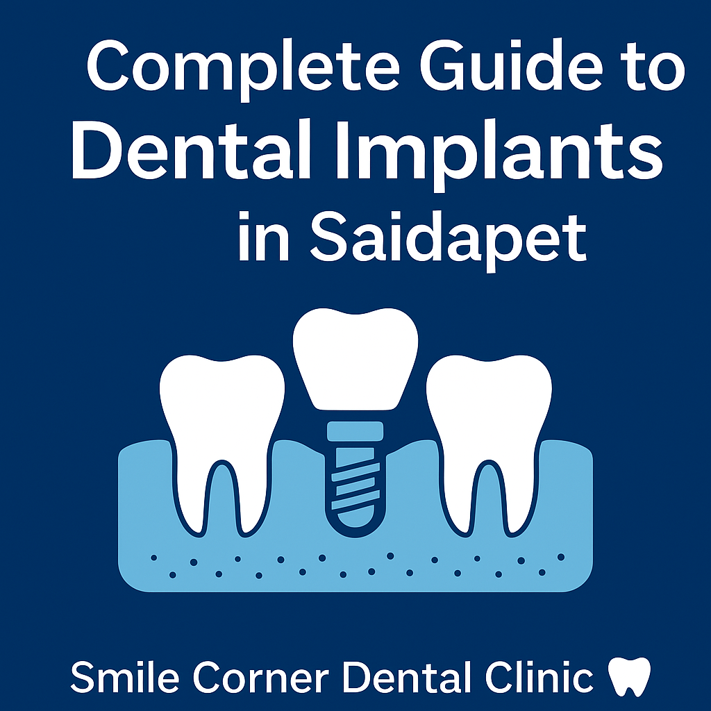Best Dental Clinic in Saidapet: Why Smile Corner Dental Clinic Is the Top Choice for Advanced, Painless Dentistry