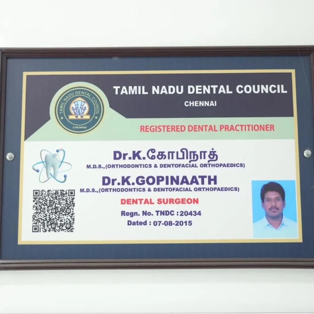 Dr.Gopinath kandhan MDS certified dental clinic